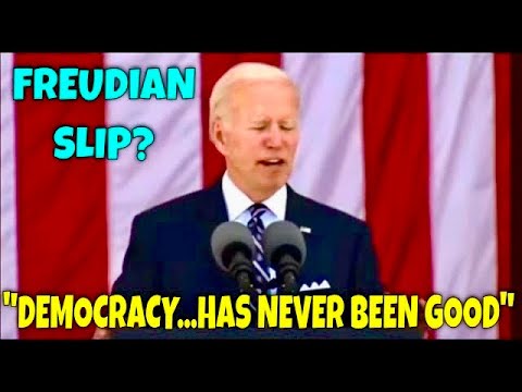 “Democracy…has NEVER BEEN GOOD” – Biden says in Memorial Day Speech