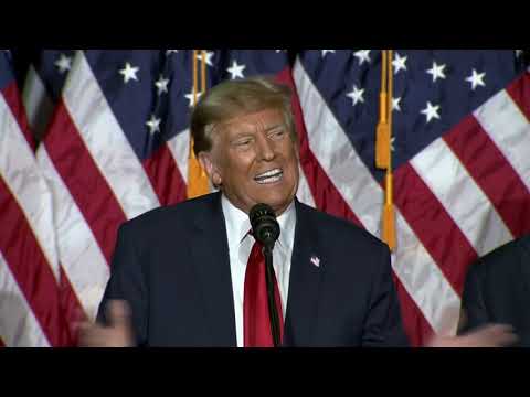 Former President Donald Trump Iowa Victory Speech