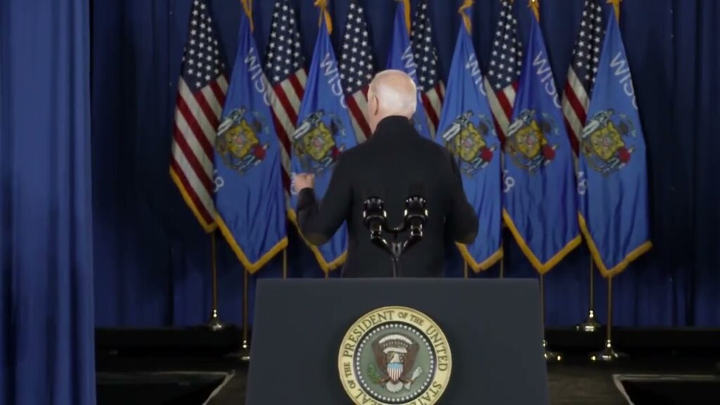Joe Biden Wraps Up Remarks In Milwaukee, Gets Confused, And Shuffles Away