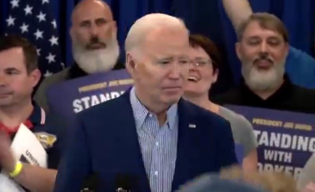 Biden wraps up his incoherent remarks in Pittsburgh and immediately gets confused trying to leave the stage
